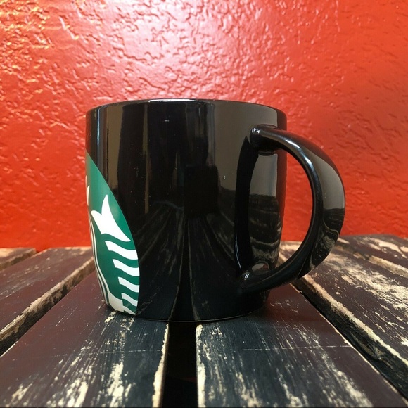 Starbucks Mug Cup Coffee Tea Black Large 14oz Clean Collectible Advertising Logo - Picture 4 of 10
